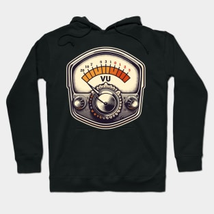 Vu Meter Vintage Retro Illustration Hoodie